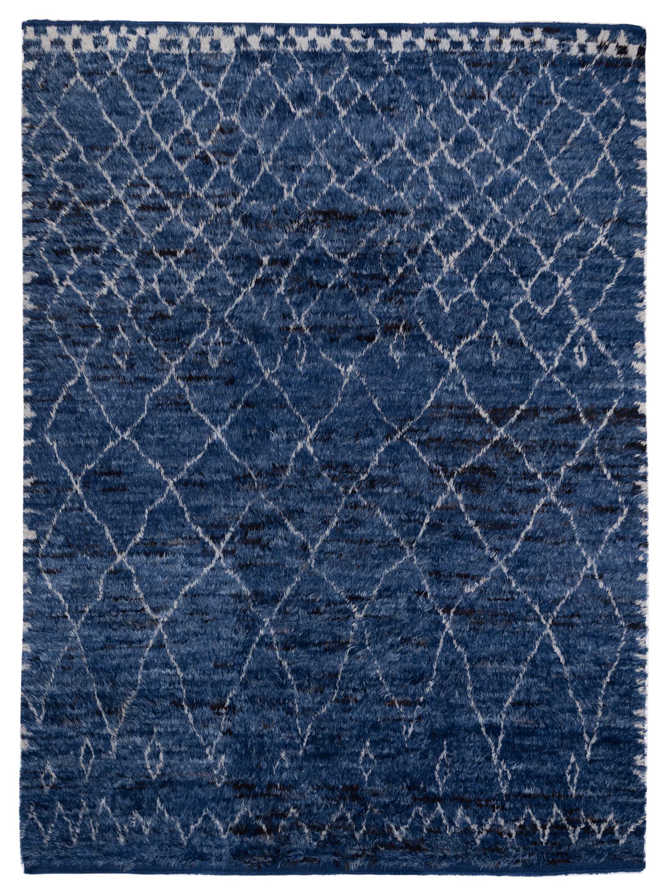 blue contemporary area rug	
